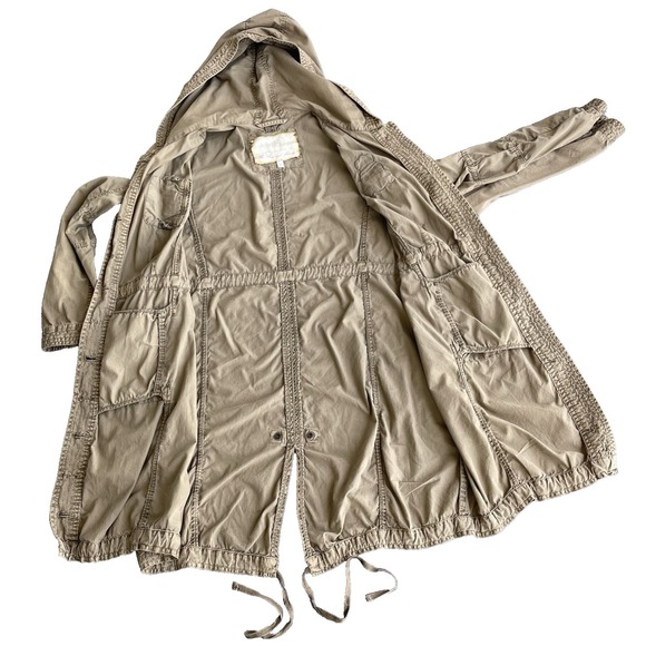 Johnny Was Jacket Women Large Green Embroidered Patchwork Button Up Military - Picture 12 of 16